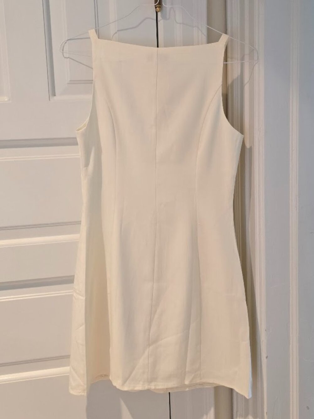 RIHOAS Boat Neck Mini Dress in Off White - Picture 4 of 7